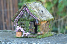 Load image into Gallery viewer, Pink Flowery Fairy House