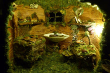 Load image into Gallery viewer, Treetop Fairy House - Furnished