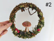 Load image into Gallery viewer, Mushroom Wreath Hanging