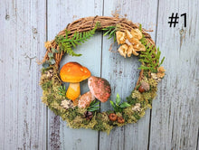 Load image into Gallery viewer, Mushroom Wreath Hanging