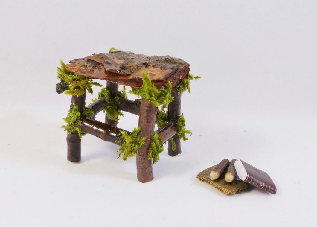 Stool With Pencils & Book