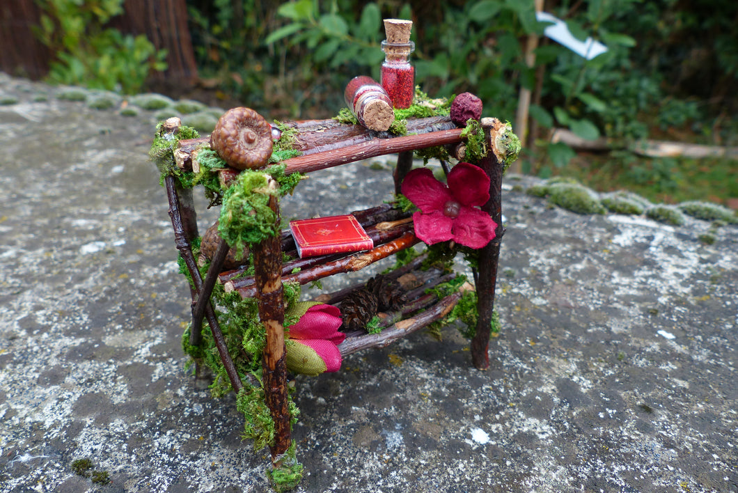 Miniature Red Bookcase