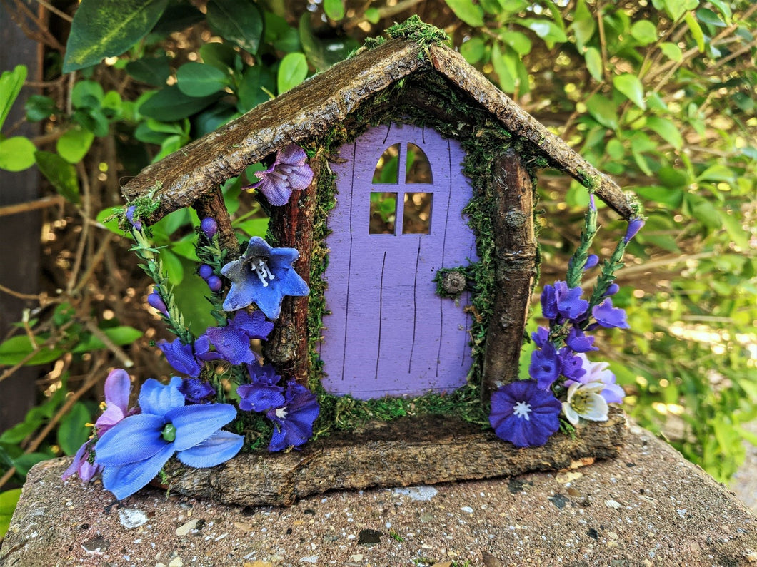 Flowery Purple Fairy Door