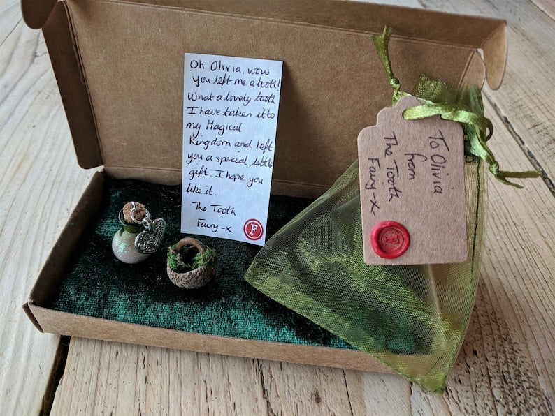 Tooth Fairy Set with Personalised Letter & Dust