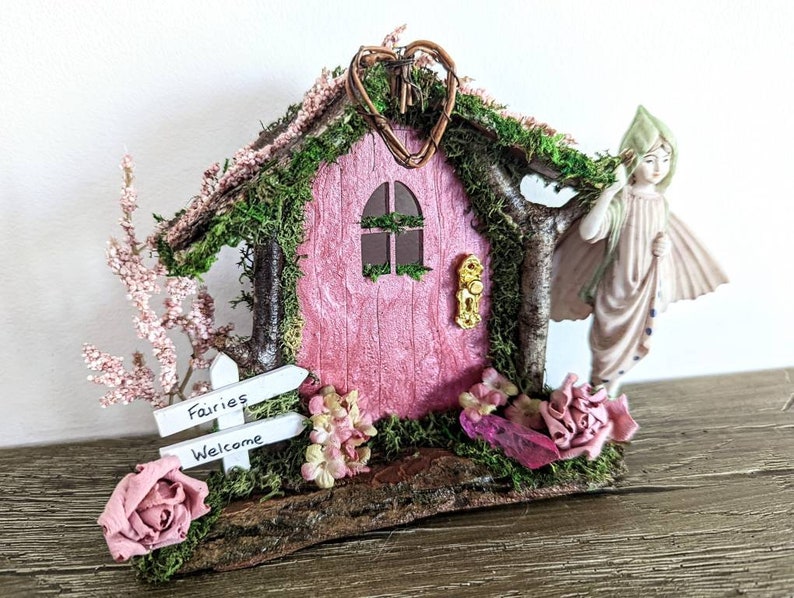 Pink Fairy Door with Fairy